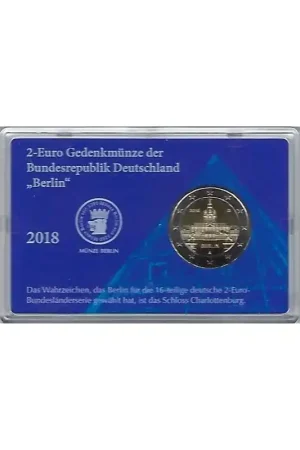 2 Euro Duitsland 2018 A Charlottenburg Berlijn in Coincard Zamów teraz