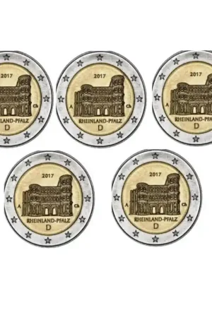 2 Euro Duitsland 2017 ADFG & J Rijnlands Palts Unc Niska cena