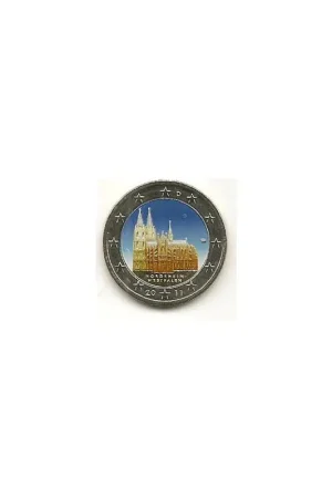 2 Euro Duitsland 2011 Unc KölnerF Dom gekleurd Darmowa dostawa