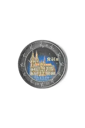 2 Euro Duitsland 2011 F Unc Kölner Dom gekleurd Nowość