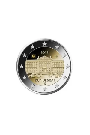 2 Euro Duitsland 2019 G Bundesrat Unc Bezpieczna płatność