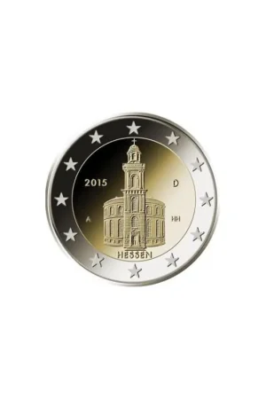 2 Euro Duitsland 2015 Unc Hessen J Oryginalny