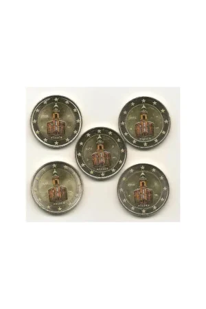 2 Euro Duitsland 2015 Unc Hessen ADFG & J Gekleurd Premium