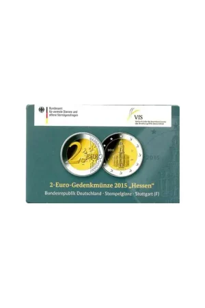 2 euro Duitsland 2015 F Hessen in Coincard Wyprzedaż