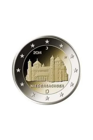 2 euro Duitsland 2014 DNiedersachsen Unc Popularny