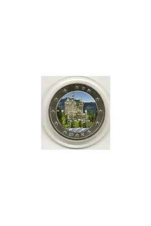 2 Euro Duitsland 2012 Unc Neuschwanstein gekleurdD Wysoka jakość