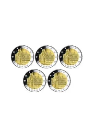 Popularny 2 Euro Duitsland 2010 UNC serie ADFGJ Bremen