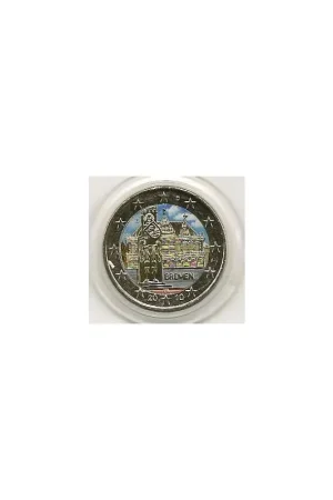 2 Euro Duitsland 2010 Unc Bremen gekleurd A Niska cena