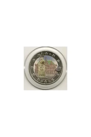 2 Euro Duitsland 2010 Unc Bremen gekleurdD Popularny