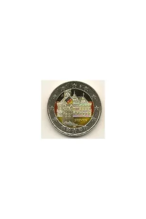Oferta limitowana 2 Euro Duitsland 2010 Unc Bremen gekleurdA