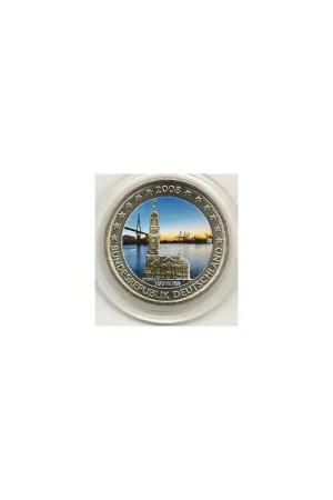 2 Euro Duitsland 2008 Unc Hamburg gekleurdF Ostatnia szansa