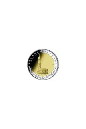 Rabat 2 Euro Duitsland 2008 J Michaeliskerk Hamburg UNC