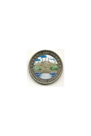 2 Euro Duitsland 2007 Unc Mecklenburg gekleurd A Kup teraz