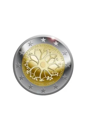 Zwrot pieniędzy 2 Euro Cyprus 2020 'Neurologie en genetica' Unc