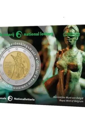 Tylko dziś 2 Euro België 2025 'Nationale loterij' in coincard Nederlandstalig