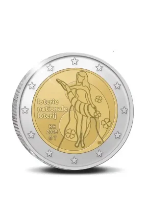 2 Euro België 2025 'Nationale loterij België' Unc Bezpieczna płatność