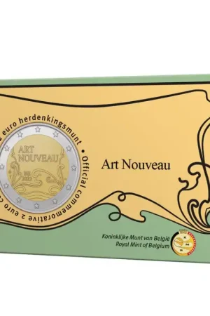 Tylko dziś 2 Euro België 2023 'Art Nouveau in België ' in coincard Nederlandstalig