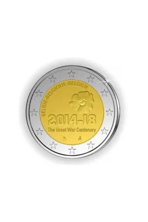 Tani 2 Euro België 20141e wereldoorlog Unc