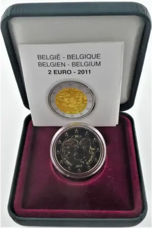 2 Euro België 2011 '100 jaar int. vrouwendag' Proof Wyprzedaż