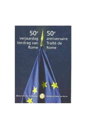 Autentyczny 2 Euro België 2007 'Verdrag van Rome' FDC in blister