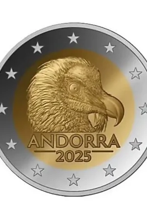 Wyprzedaż 2 Euro Andorra 2025 'Lammergier' unc
