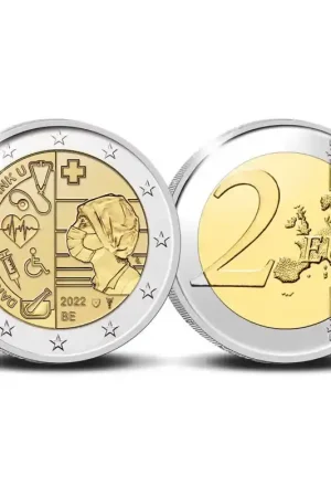 2 Euro België 2022 'Zorg tijdens de Covid pandemie Unc Kup teraz