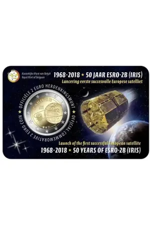 2 Euro België 2018 '50 jaar Esro' Bu in coincard Nederlandstalig Najlepsza cena