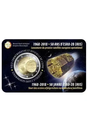 2 Euro België 2018 '50 jaar Esro' Bu in coincard Franstalig Darmowa dostawa