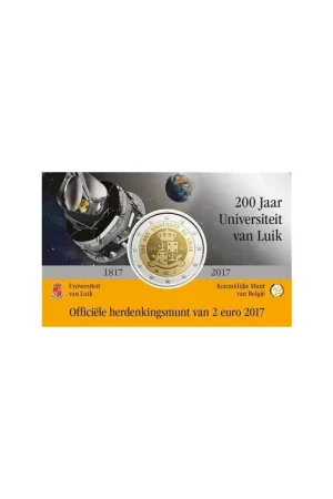 Ostatnia szansa 2 euro België 2017 Universiteit Luik in coincard Nederlandstalig
