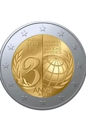 Zamów teraz 2 Euro Andorra 2023 'Toetreding VN' Unc