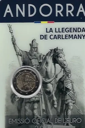 Autentyczny 2 Euro Andorra 2022 'The legend of Charlemagne' in blister