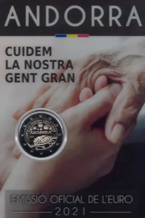 2 Euro Andorra 2021 'de Ouderenzorg' in blister Oferta limitowana
