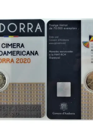 2 Euro Andorra 2020 'Ibero-Amerikaanse topconferentie' in blister Nowość