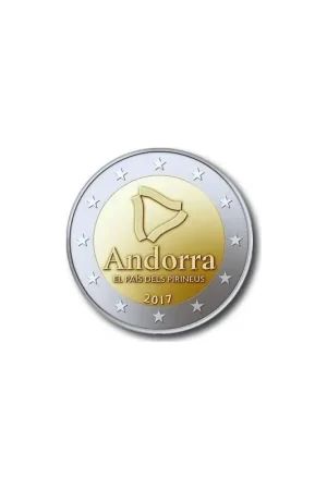 2 Euro Andorra 2017 Land van Pyreneeën Unc Premium