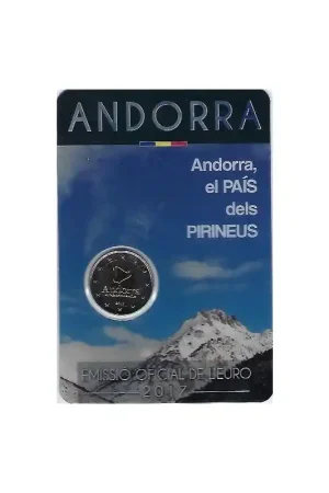 2 Euro Andorra 2017 Land van Pyreneeën in Blister Rabat
