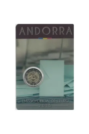 2 Euro Andorra 2015 30 jaar stemrecht Bu in blister Wysoka jakość