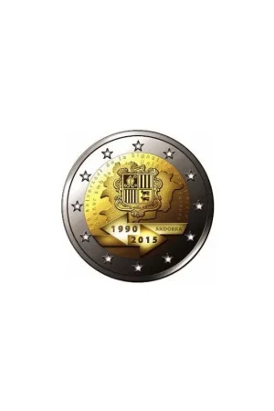 Popularny 2 Euro Andorra 2015 25 jaar douaneovereenkomst met Eu