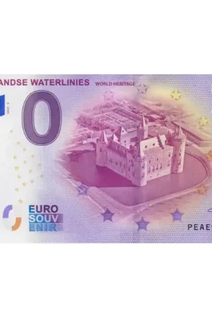 Zwrot pieniędzy 0 Euro biljet Nederland 2025 'Hollandse Waterlinies' Unc