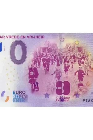 Tylko dziś 0 Euro biljet Nederland 2025 '80 Jr. Vrede en Vrijheid' Unc