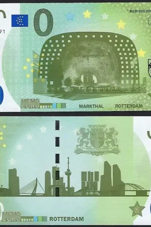 0 Euro biljet Nederland 2018 - Markthal Rotterdam Premium