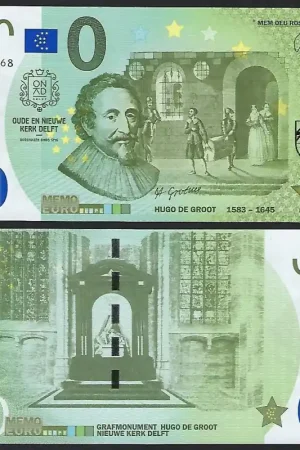 0 Euro biljet Nederland 2018 - 'Hugo de Groot' 1583-1645 Darmowa dostawa