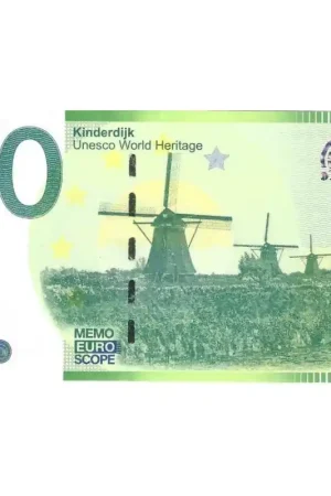 Promocja 0 Euro biljet Nederland - 'Kinderdijk-Unesco world Heritage'