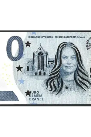 0 Euro biljet Nederland 'Nederlandse vorsten-Prinses Catharina-Amalia' Unc Zwrot pieniędzy