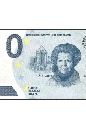 Tylko dziś 0 Euro biljet Nederland 'Nederlandse vorsten-Koningin Beatrix' Unc