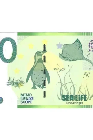 0 Euro biljet Nederland'Sealife-Scheveningen' Nowość