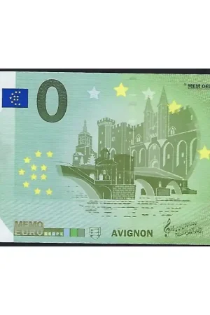 Oryginalny 0 Euro biljet Frankrijk 2018 - Avignon