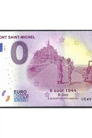 0 Euro biljet Frankrijk - 'Mont St. Michel - D-Day' Autentyczny