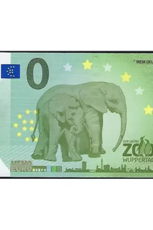 0 Euro biljet Duitsland 2018 - Der grüne zoo Wuppertal Ekspresowa dostawa