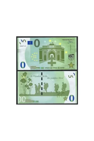 0 Euro biljet België 2018 - Ypern Ypres Ieper Promocja