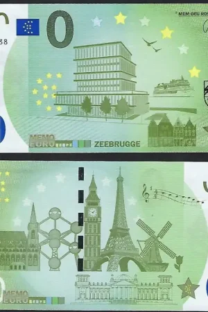 Autentyczny 0 Euro biljet België 2018 - 'Zeebrugge'